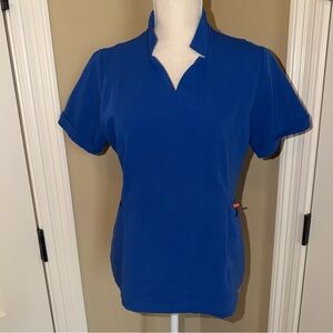 FIGS Womens Blue Scrub Shirt Technical Collection Size Small